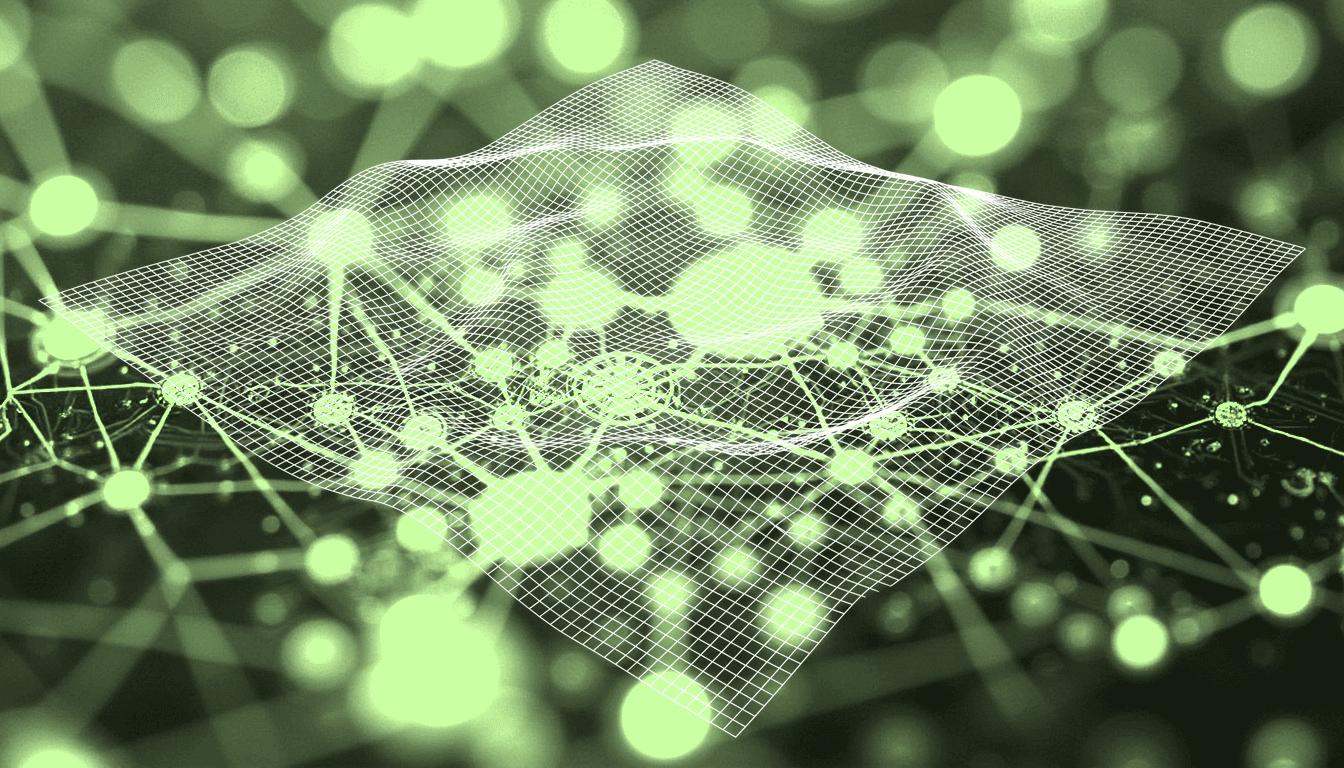 crystalline neural network topology, abstract quantum computational substrate, glowing synaptic interconnections, soft luminescent mapping of mathematical information flow