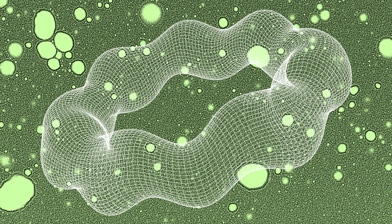hexosamine biosynthetic pathway metabolic oscillations in epithelial cells, monochrome lavender transmission electron micrograph