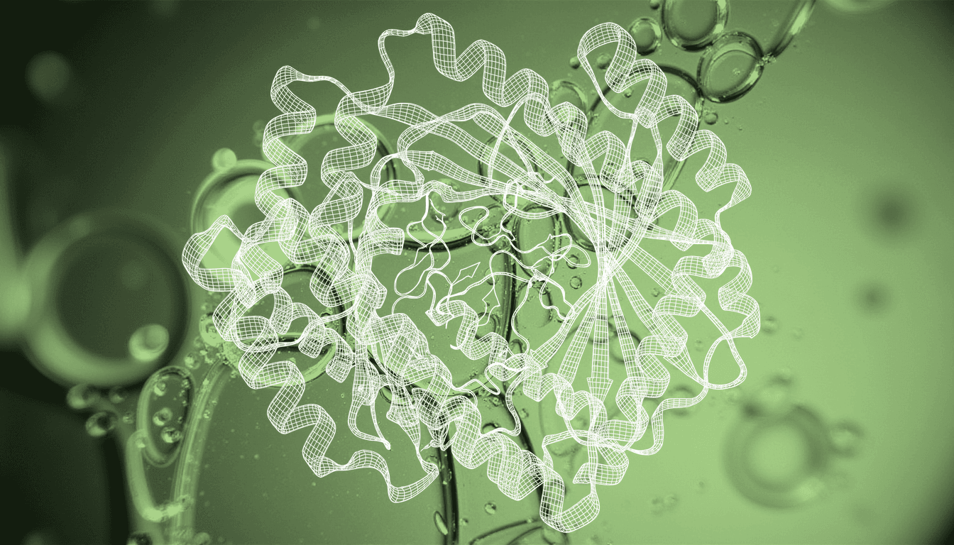 translucent molecular fragments docking into protein surface pocket, fluid abstract macro, soft backlight, shallow depth of field